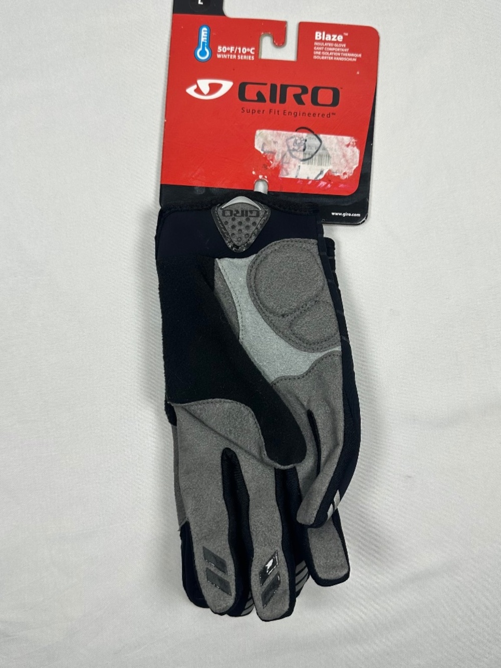 GIRO Insulated Gloves, Size Large, Blaze, Black